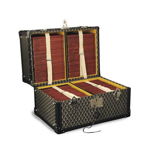 goyard luggage trunk